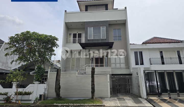 Main Road House 4 Floors Complete With Lift Large Buana Biru Permata Buana