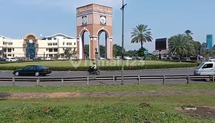 Disewakan HARGA MURAH Kavling Komersial Depan Bunderan Jam Alam Sutera Tangerang