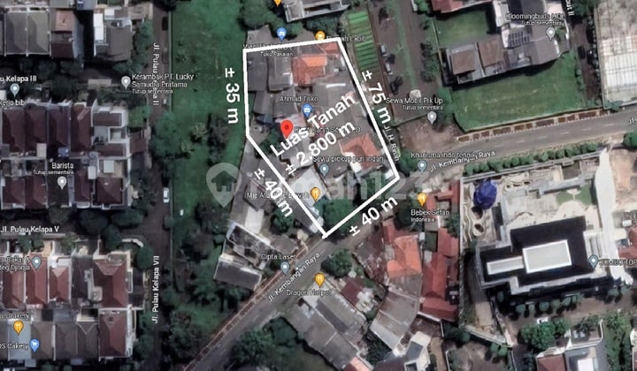 Kavling Lokasi di Daerah Kembangan, Kode 0014 Chrerl