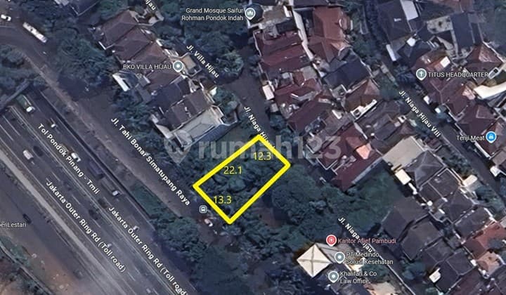 Kavling Dijual Lokasi di Daerah Pondok Pinang, 0051 Skw