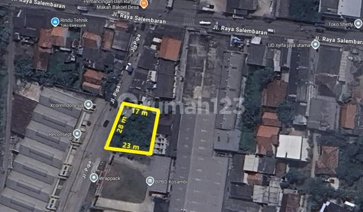 Kavling disewakan lokasi di daerah Kosambi, 0041 Skw