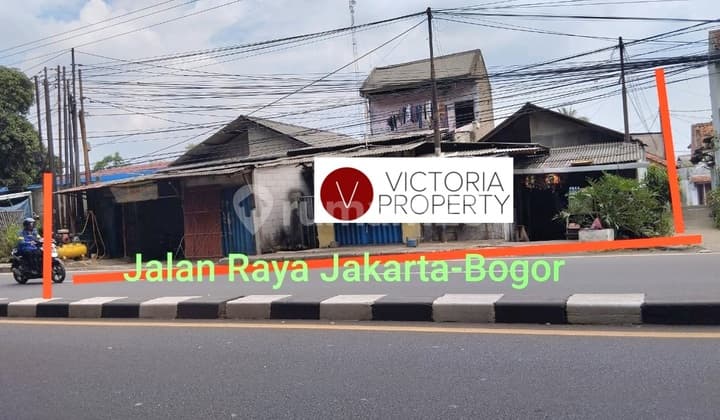 Rumah Hitung Tanah Strategis Tepi Jl Raya Bogor, Cilangkap - SHM