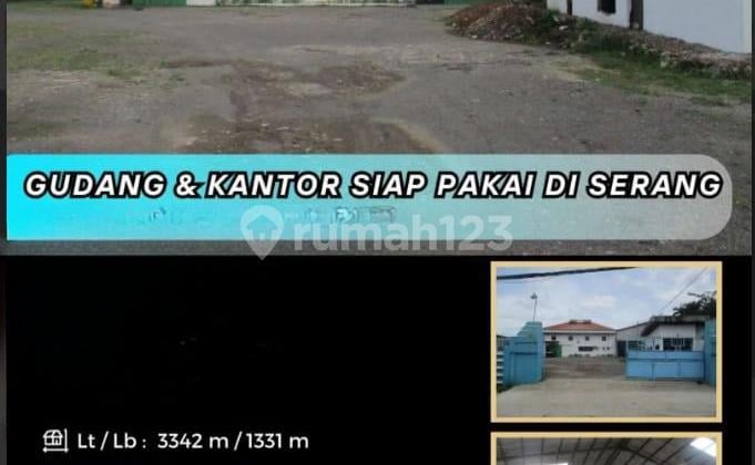Dijual Cepat Gudang dan Kantor Siap Pakai Di kawasan Serang