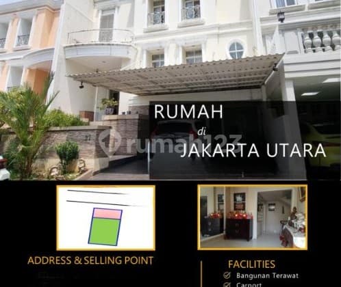 Rumah Mewah 3 Lantai di Bukit Golf Mediterania Jakarta Utara-Nyaman, Asri, dan Eksklusif!