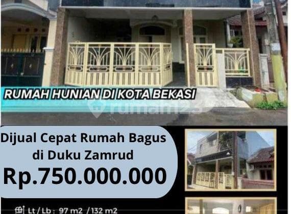 Dijual Cepat Rumah Bagus di Duku Zamrud