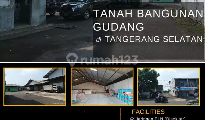 Dijual cepat Gudang Include 8 Unit Ruko di Kota Ciputat