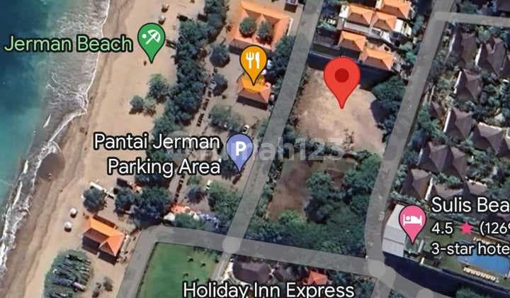 WTS Tanah BEACHFRONT 2000M2 Di pantai Jerman Kuta