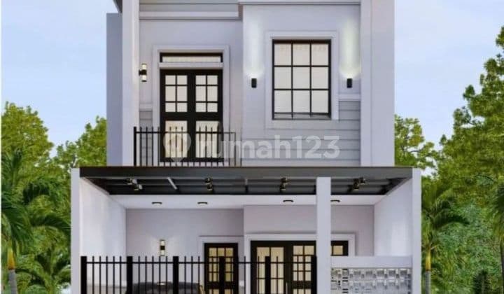 Rumah 2M'an siap huni bertema minimalis classic di kencanaloka