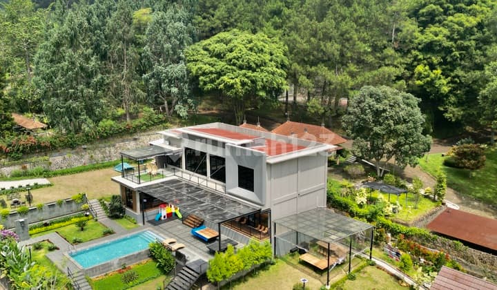 Villa Puncak Mewah Full Furnished View Gunung Gede Dan Pangrango