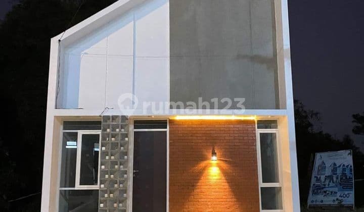 Rumah murah siap huni konsep modern scandinavian kawasan bisnis cafe kampus joyoagung malang