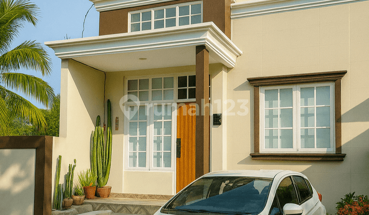 Rumah Modern Classic Kota Malang Dengan Plafon Tinggi, Fasilitas Lengkap, Dekat Exit Tol Sawojajar & Alun-alun Malang