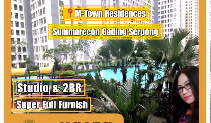 Mtown 2BR Disewakan Mtown Apartemen Super Komplit Fully Furnish.