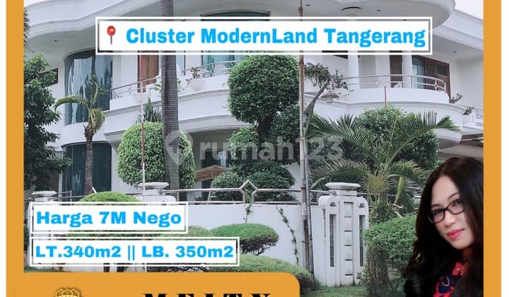 Dijual Cepat Modernland Tangerang Rumah Mewah Hoek Cantik