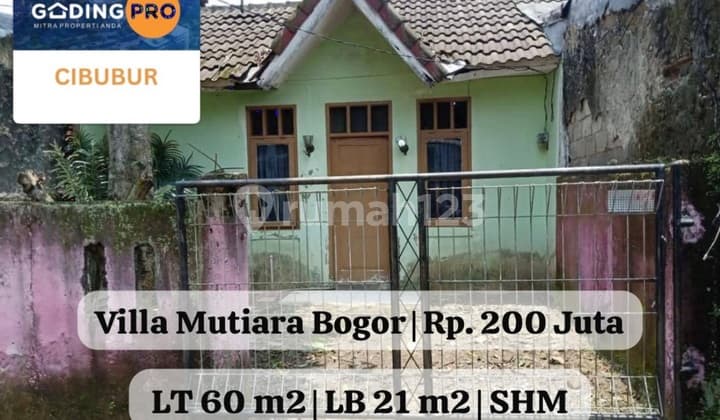 Rumah Murah Butuh Uang Minim Renovasi Shm Di Villa Mutiara Bogor