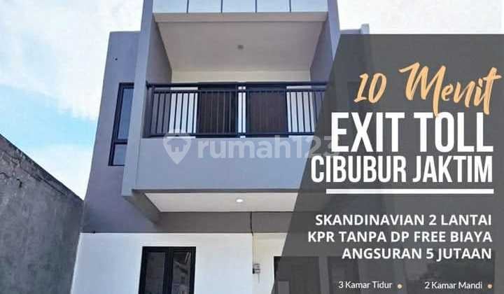 Rumah 2 Lantai Cibubur Jakarta Timur Akses Top Harga Murah
