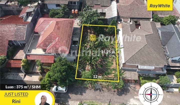 Mega Cinere Tanah Kavling Luas 375 Dimensi 12x31 Belakang Informa