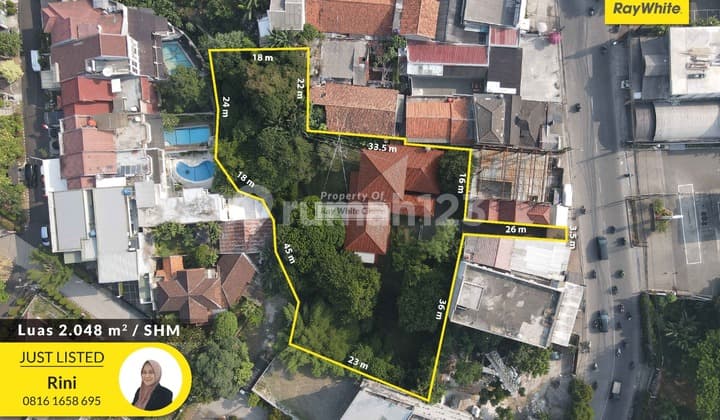 Cinere Raya Luas 2048 Rumah Villa Resort Hitung Tanah