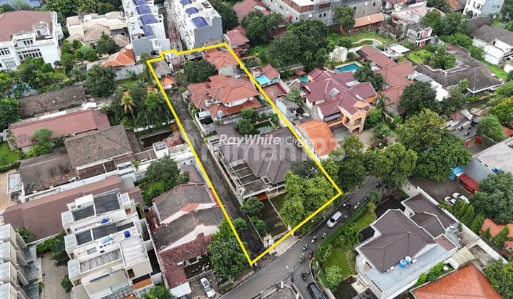 Lebak Bulus Land Area 2800, Land Dimensions 98X30, Near Fatmawati.