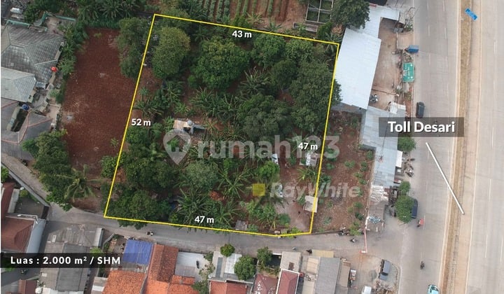 Andara Large Land Area 2054, Beside Depok Antasari Toll Road, Suitable for Office Cluster