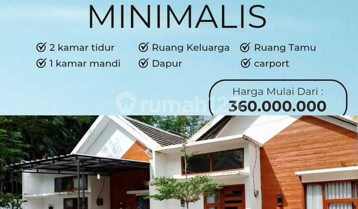 Bonus Canopy, Rumah, 1 Lantai, SHM, Dekat Taman Kota, Dapat Subsidi Angsuran,