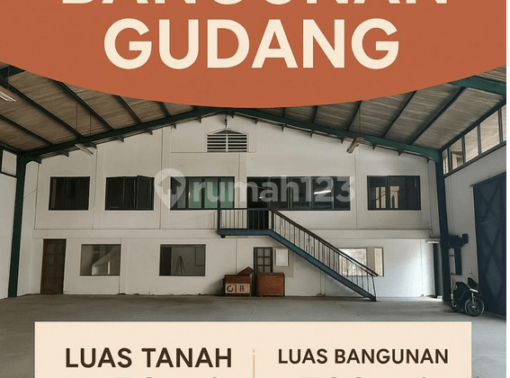 Bebas Banjir, Gudang, 2 Lantai, HGB, Dekat Akses KRL, bisa KPR