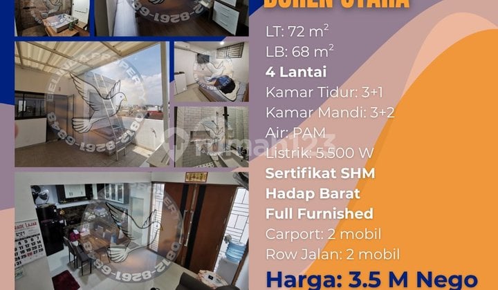 Rumah Siap Huni 4 Lantai Tanjung Duren Utara