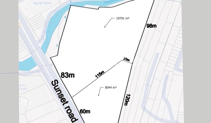 Dijual Tanah 80 Are Di Jl Utama Sunset Road Db Dijual Tanah 80 Are Di Jl Utama Sunset Road Db