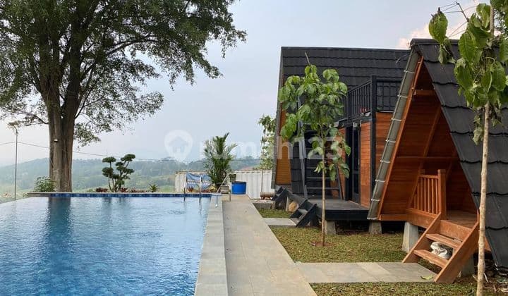 Tanah Kavling Kebun Anggur dan Villa Pondok Kayu Estetik