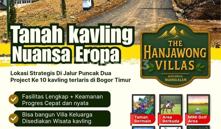 Jual Tanah Kavling Villa 500 Mdpl Udara Sejuk View Gn. Hanjawong