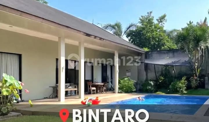 Rare Find, Cheapest House Serene Home With a Spacious Yard and Private Swimming Pool in Bintaro.