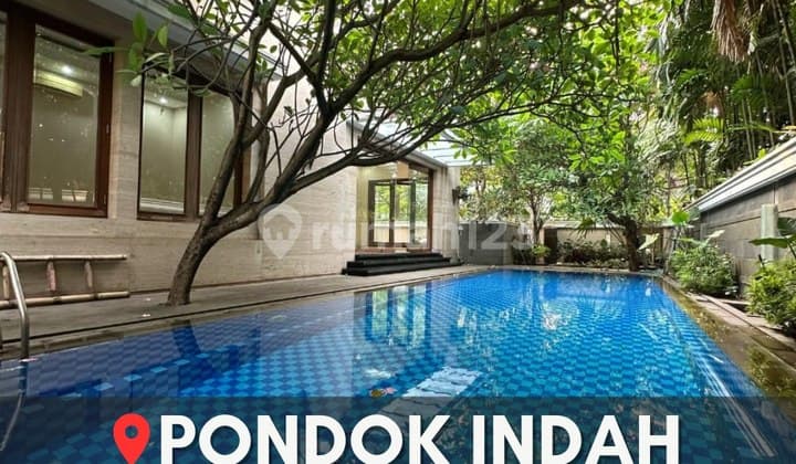 Rumah Murah Di Pondok Indah Posisi Hook Dgn Swimming Pool Luas, Lingkungan Aman Dan Nyaman