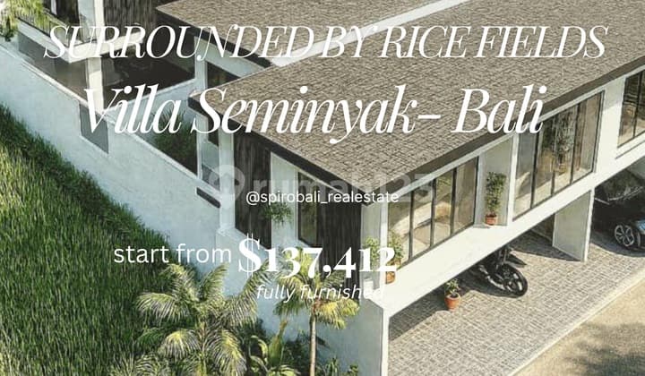 Brand New Villa Seminyak Rice Fields View Fully Furnished