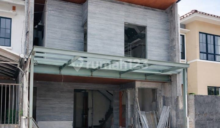 Rumah Mewah Modern Baru Gress Dharmahusada Mas Row 3 Mobil, Akses Service Terpisah