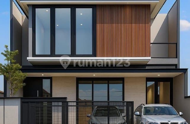 Rumah Sutorejo Utara New, Mewah, Granite Strategis, Bonus AC 4 Unit, Boulevard, Row Jalan 3 Mobil