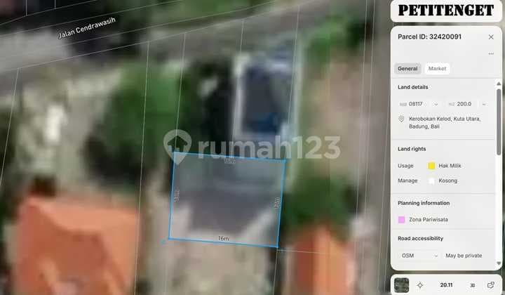 Tanah Jual Lokasi Petitenget