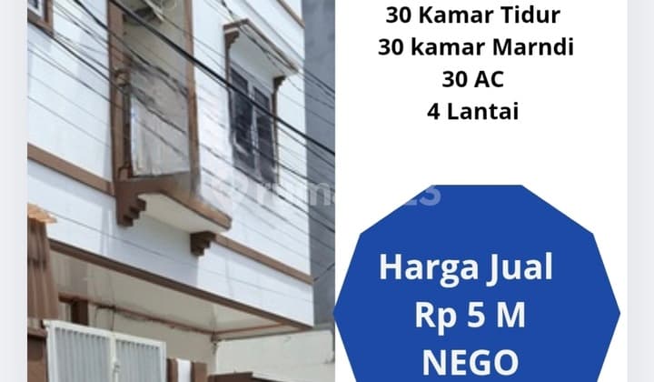 Rumah Kost 4 Lantai Bandengan Jakarta Rp 5 M Nego Kost di Bandengan 193.0 m² SHM