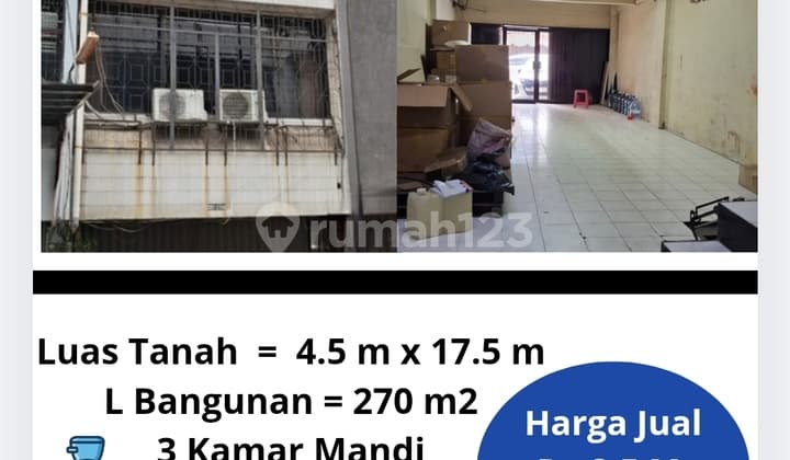 Ruko 4 Lantai Semi Furnish Pangeran Jayakarta Jakarta