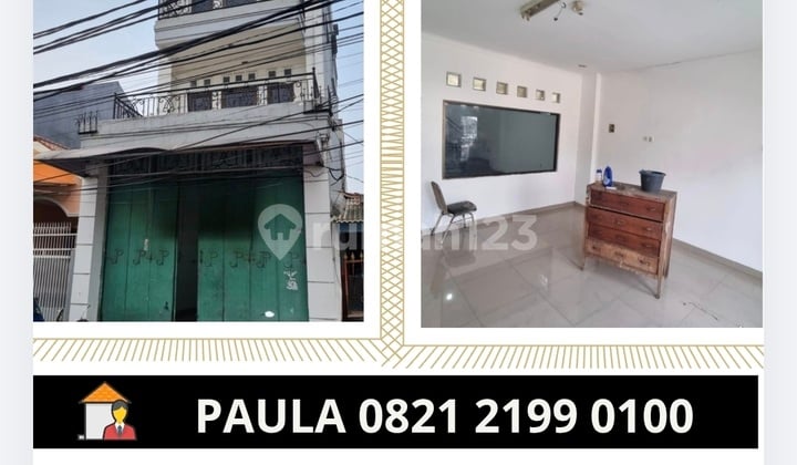 Ruko 3 Lantai Siap Pakai Kalibaru Timur Senen Jakarta