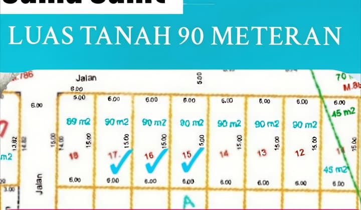 Jual Tanah 90Meter6x15 Dijagakarsa
