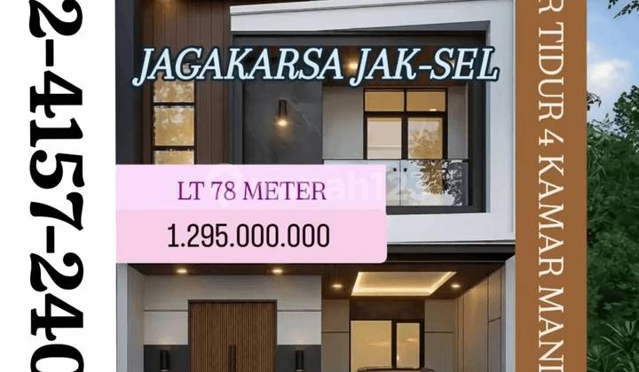 Rumah Mulai 989 Jutaan Dijagakarsa