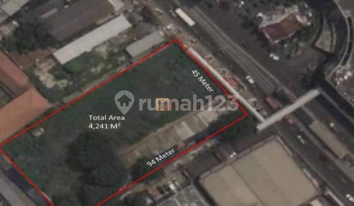 Rare Opportunity! Harga dibawah NJOP Dijual Tanah SHM 4.241 m² di Senen Raya Jakarta Pusat