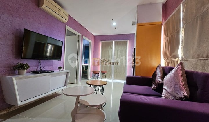 Unit Strategis Interior Furnish Apartemen Madison Park 2BR - Dekat Neo Soho & Kampus BINUS/Trisakti, Fasilitas Kolam Renang, Jogging Track, Lapangan Basket, Gym, Billiard, Sky Garden, Evi Charger Station