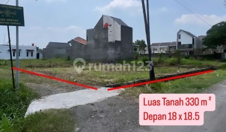 Tanah Ideal Strategis Dekat Alfamidi Jl Mangesti Raya Gentan
