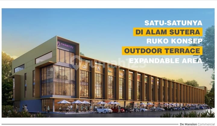 Ruko 3 lantai De Mansion Alam sutera strategis akses mudah dan bagus