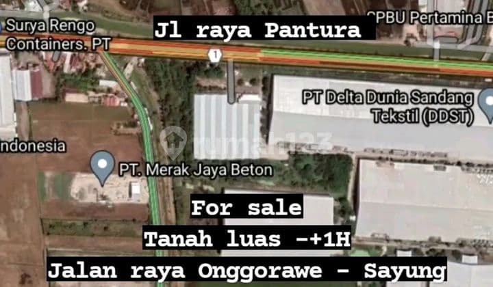 Dijual Tanah Cocok untuk Gudang atau Pabrik