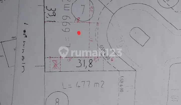 Ready-to-Build Plot, Dead-End for Peace from Neighborly Disputes, Comfortable Cluster, Citraland, Near Pakuwon Mall
