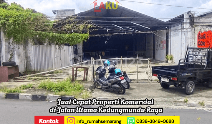 Prime Location! Properti Komersial di Jalan Utama Kedungmundu Raya SHM, Hadap Jalan Utama!
