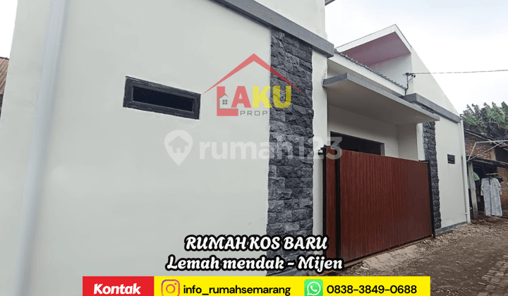 Hanya 100M ke Jalan Raya! Rumah Kos Baru di Mijen, Dekat Rsud & Sirkuit!