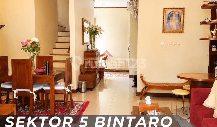 Furnished Ready-to-Occupy Nice House for Sale in Sector 5 Bintaro Jaya