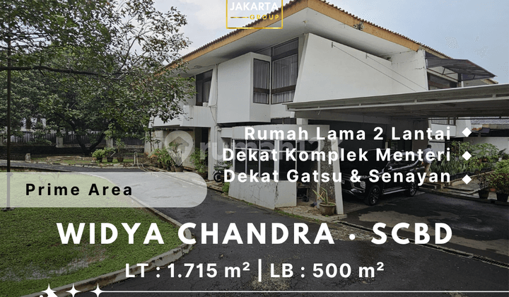 Rumah Scbd Hitung Tanah Prime Area, Taman, Garasi, Carport Luas